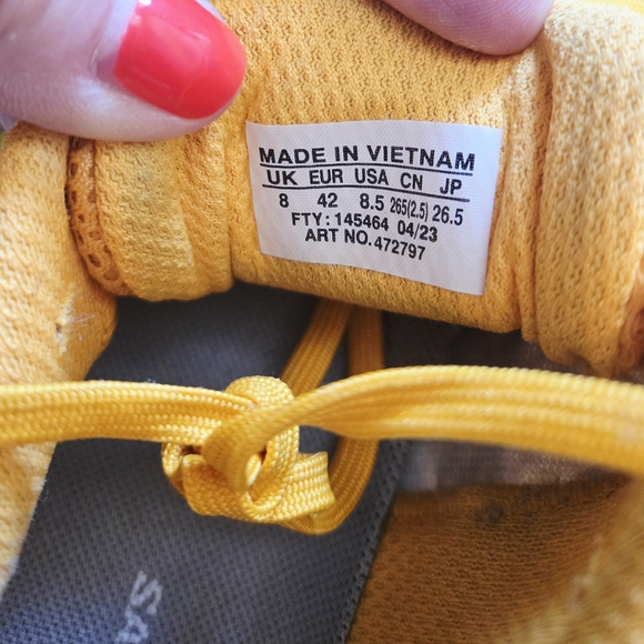 Salomon AERO GLIDE Men's Running Shoes Zinna Cockatoo Safety Yellow US 8.5 - Picture 3 of 6